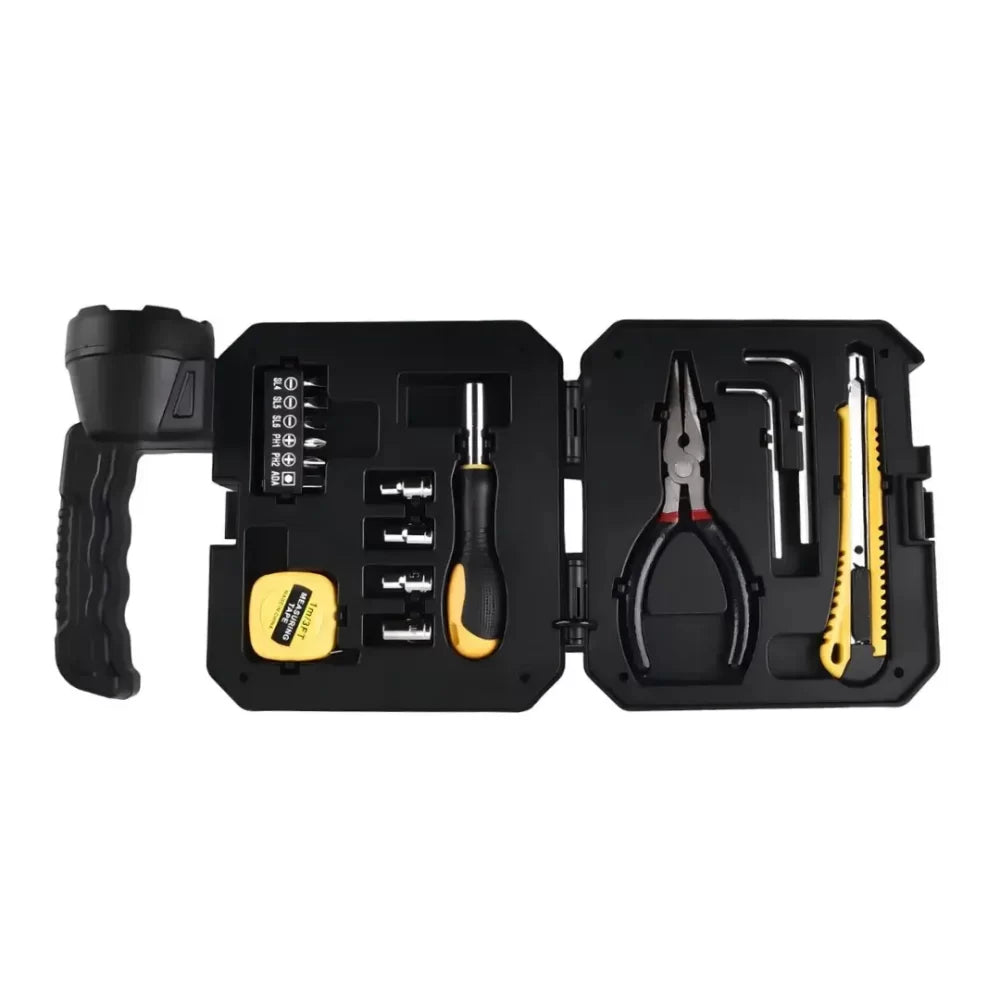 Linterna solar recargable con kit de herramientas 🔦