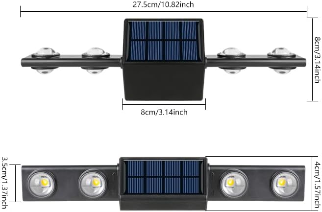 Combo Luz Cálida Exterior para pared