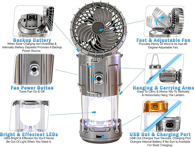 🌟 Lámpara Solar Multifuncional 3 en 1