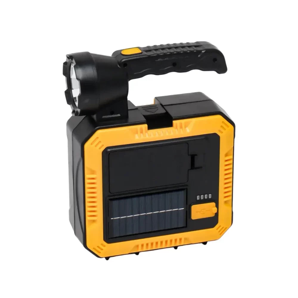 Linterna solar recargable con kit de herramientas 🔦