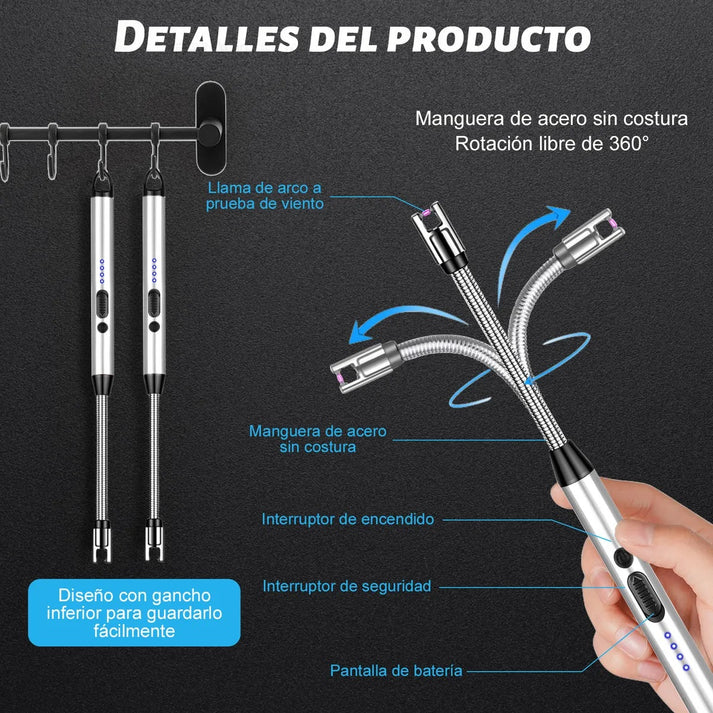 Encendedor Eléctrico Portátil Recargable